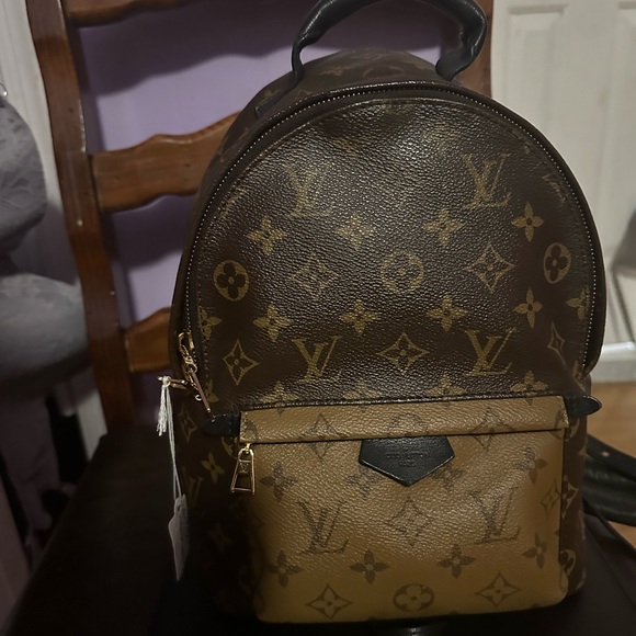 Pre- Love LOUIS VUITTON PALM BACKPACK REVERSE MONOGRAM CANVAS. - Picture 4 of 8